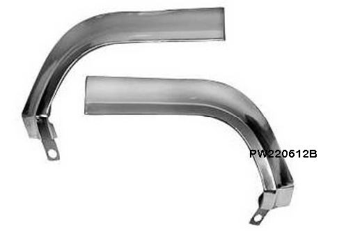63 Chev Eyebrow Molds - Bel Air / Impala - (Upper Pair)