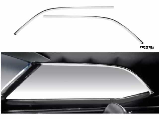 Headliner Windlace Molding: Side 1968-69 Firebird Deluxe Chrome (pr)
