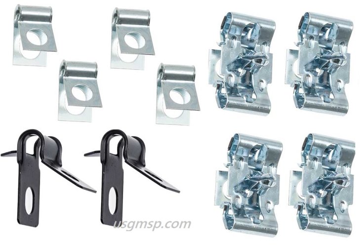 Brake Line Clip Set: 65-70 GM Various (10)