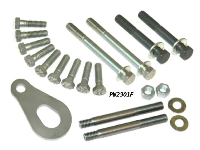 Timing Cover Housing Hardware KIT: Pontiac 69-79 - 24pc w/ Hook Eyelet