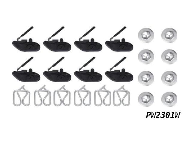 55 Chev fender molding clip kit (22pce)