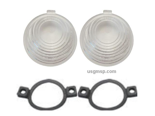 License Plate Lenses & Gaskets: 55-56 Chev Passenger