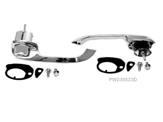 Door Handle Kit: 55-57 2 door + 4dr Htp Rear