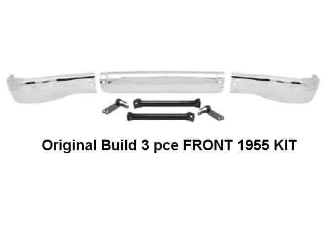 55 Chev Belair Front Bumper Set