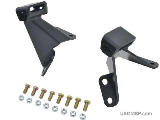 Engine Bracket Rear Side Engine Mounting Brackets: 55-57 Side Stock Location V8 SBC – Pontiworld
