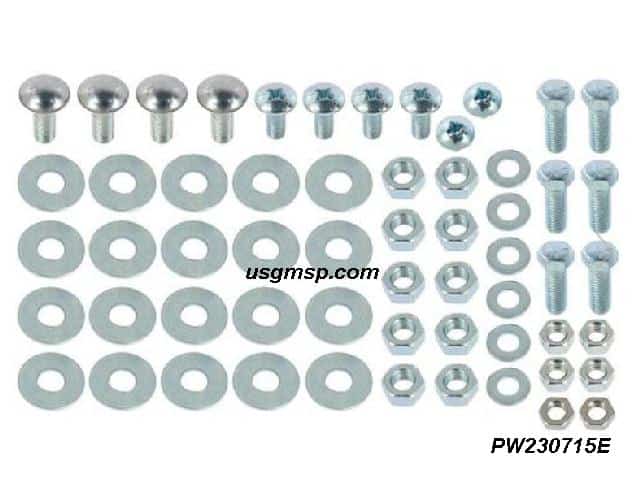 Bumper Bolt KIT: 55-56 Chev Passenger FRONT Full