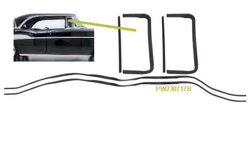 55-57 Chev/Pont Vent Seal kits 2/4 Dr Htp
