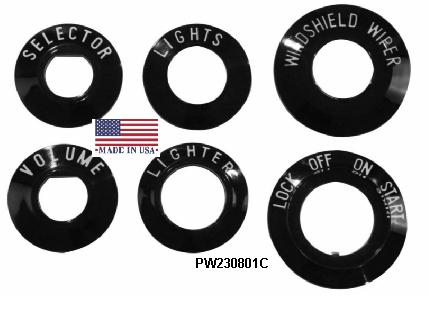 Dash Bezel Kit: 55-56 Chev  (6)