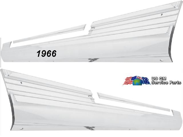 Rocker Panel Molding set: 66 NOVA SS