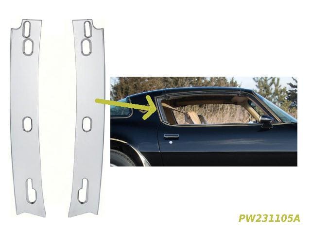 Gutter Molding VERTICAL Extension: 70-81F (metal) - Pair
