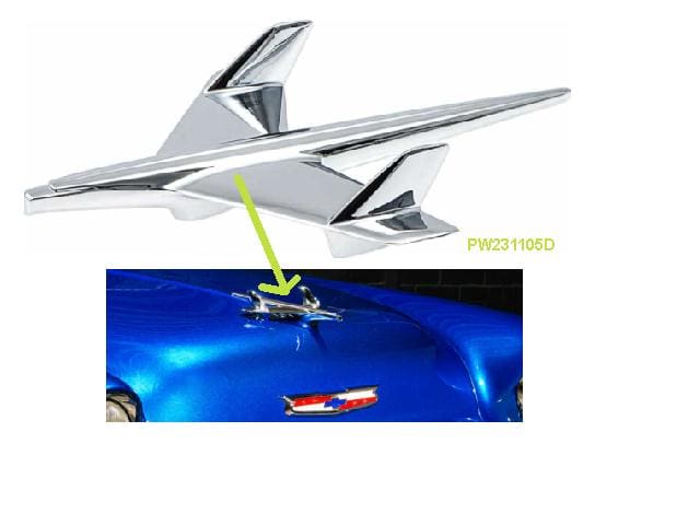 55 Chev Bonnet / Hood ORNAMENT