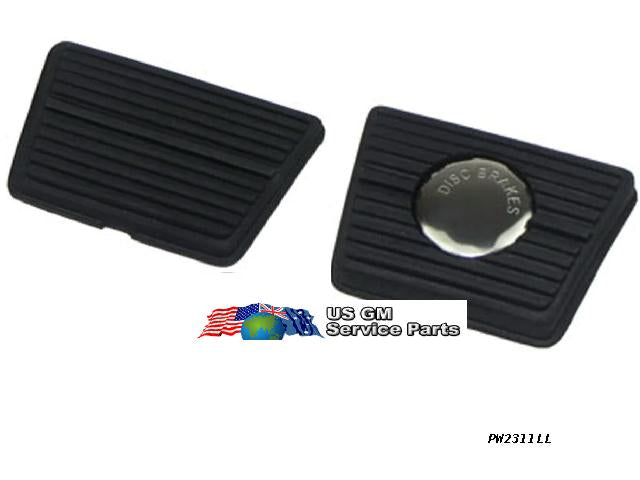 Pedal Pad Set: Corvette 64- 88 MANUAL