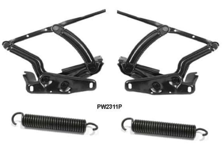 Hood Hinge Set: 1969-70 Pontiac Bonneville/Catalina with Springs - Pair