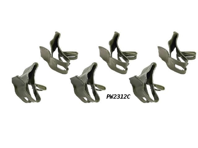 Clip Set: 55-57 Chev Fuel / Brake line Frame rail (6)