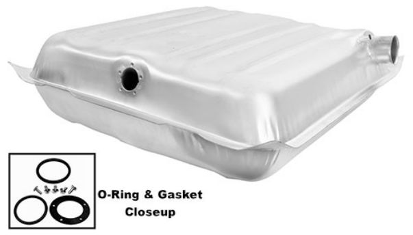 Fuel Tank: 57 Chev Belair / Impala Full Size - Stainless Steel