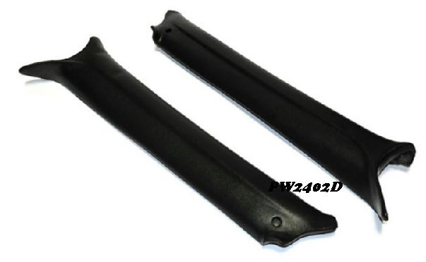 Pillar Molding: 68-72 El Camino Black (PAIR set)