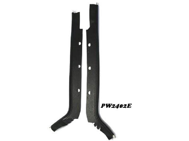 Pillar Mold WINDLACE: 68-69 GM A body Sill to Qtr Window - Black PAIR