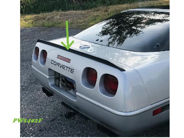 Spoiler Corvette Rear: 84-96 Rear Deck