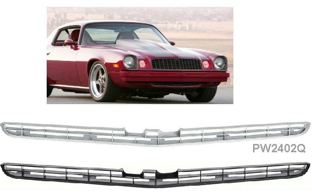 Grill: 74-77 Camaro - choose -  Black or Silver LOWER
