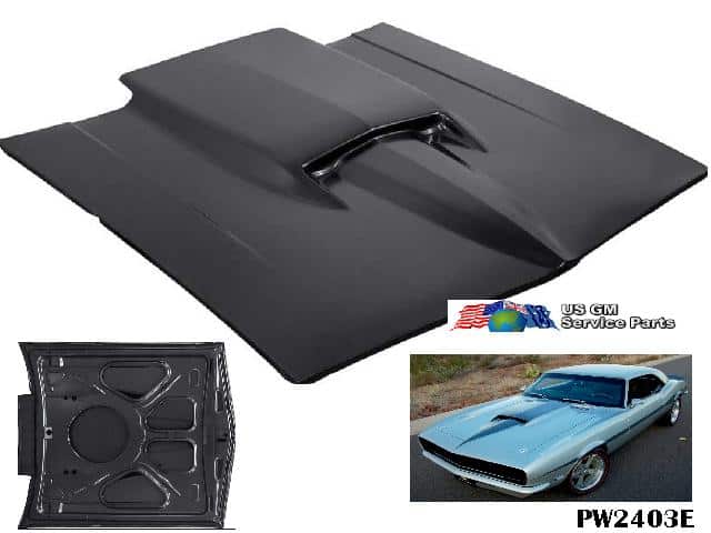 Hood: Camaro 67-9 Yenko STINGER - Metal