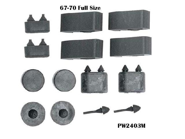 Bump stop Kit: 67-70 Full Size