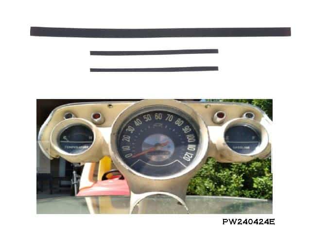 Seal Set: 57 Chev dash board cluster