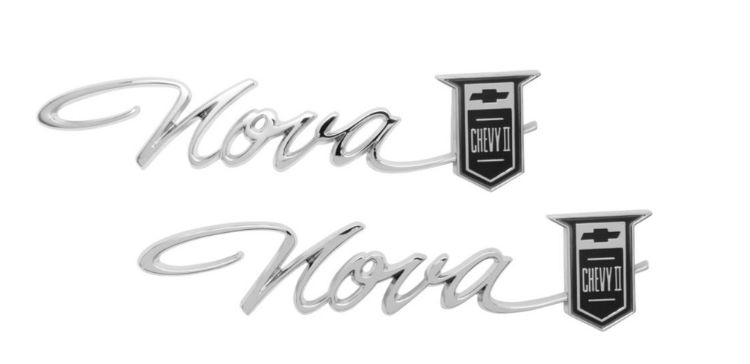 Emblem Chevy II: 1965 Qtr Panel NOVA SS  scripts (PR)