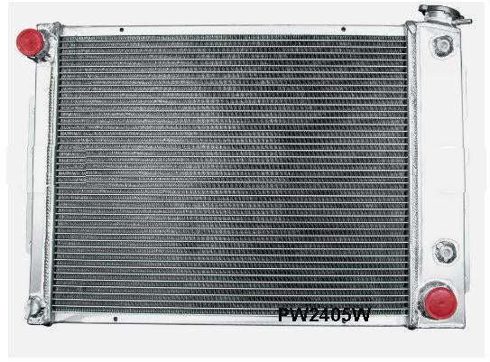 Radiator: 4 Core 67-9 F Alloy SB/ Pont Camaro Auto