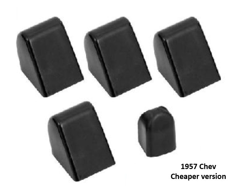 57 Chev Heater knob set: (5) - cheap set