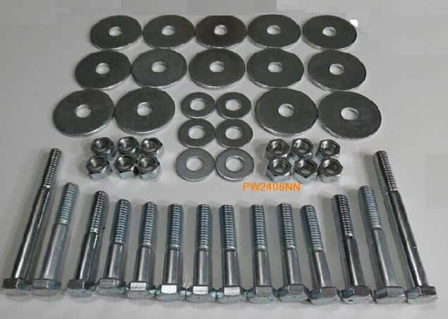 Body Mount Hardware Kit: 55-57 Chev SEDAN