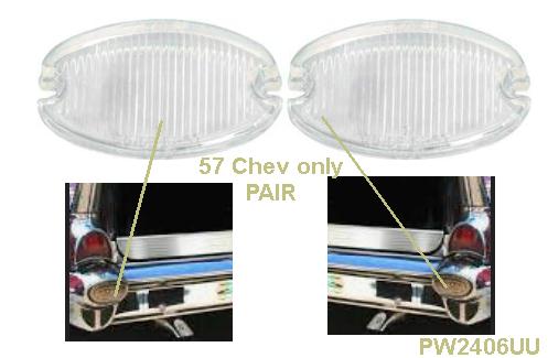 57 Chev Reverse Light Lens (PR)