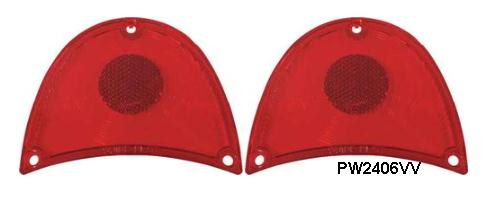 57 Chev Bel Air Tail Lamp Lenses  (pr)