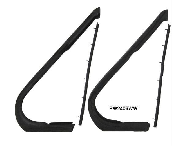 Vent Window Seal Kit: 61-62 Chev / GM Full Size COUPE Conv