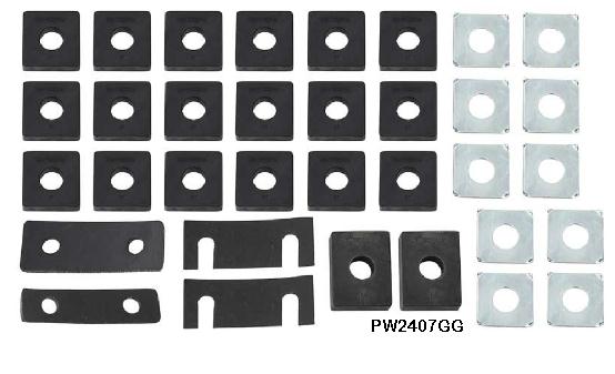Body Mount Kit: 55-57 Chev Convertible