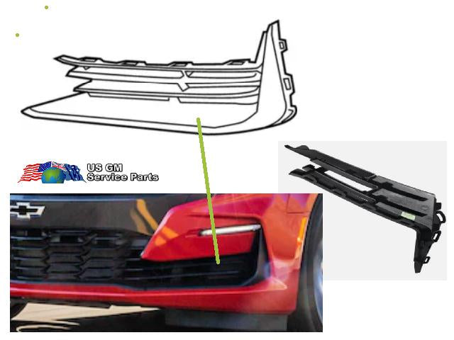 2019-24 Camaro SS front OUTER grill Bezel / Extension (ea)