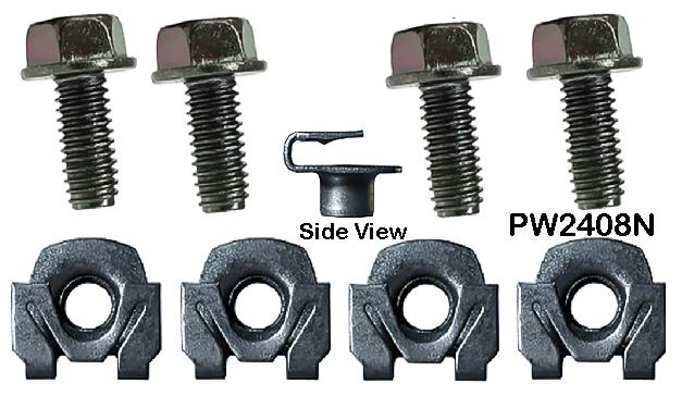Shock Front LOWER Bolts & U nuts 58-2000  (set of 4)