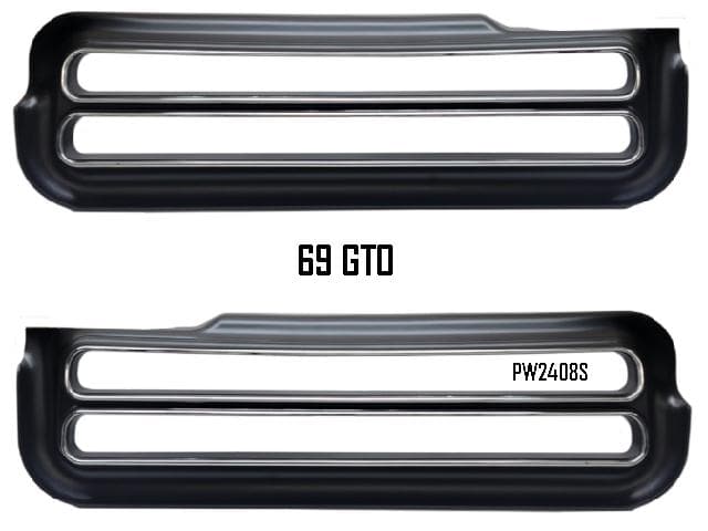 69 Pontiac GTO Brake Lens BEZELS (pr)