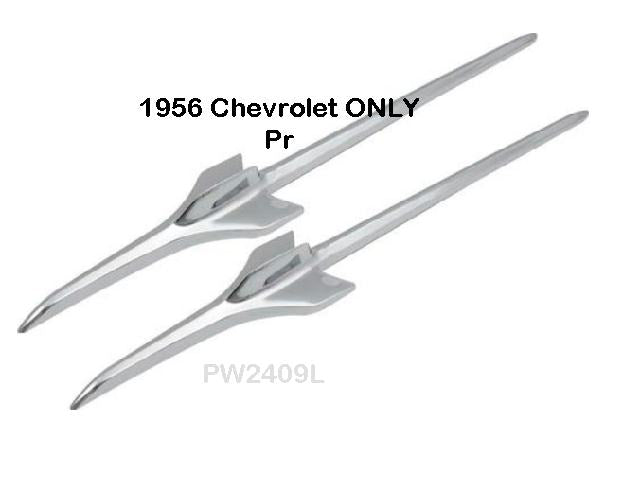 Mold Fender 56 Chev front top ornaments PR