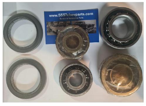 Wheel Bearing Kit: 56-57 Chev DRUM Front w/seals