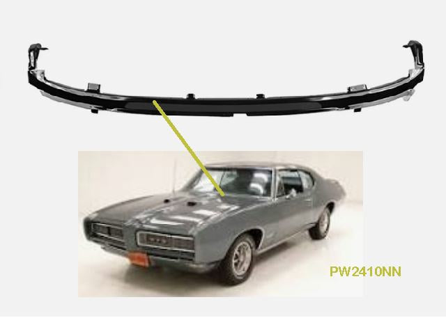 Windscreen channel panel: 68-72 GM A body GTO Chevelle El Camino