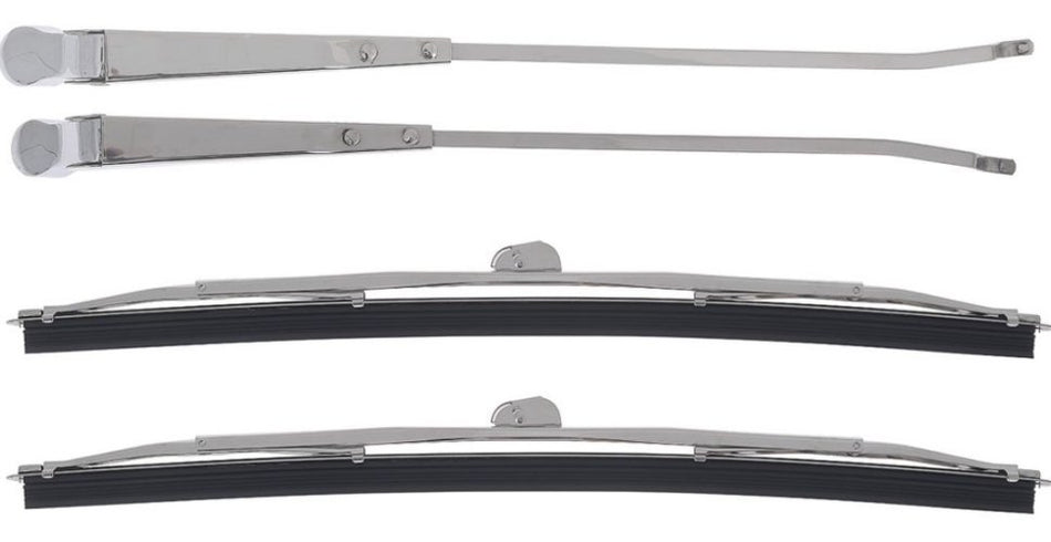 Wiper Arm Set: 55-56 Chev passenger cars