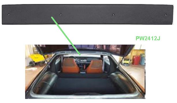 Headliner Rear Support: 82-92 Camaro Firebird TA GTA