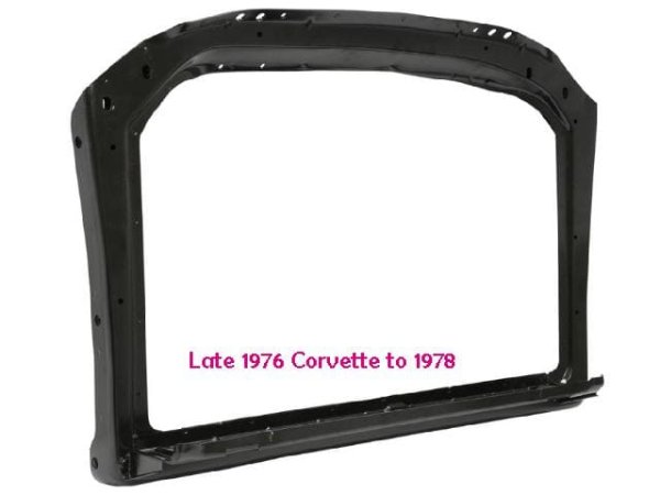Radiator Support: Corvette Late 76 - 1978 - NEW