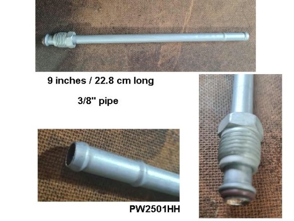 Fuel Line Hose Pipe adaptor: 3/8 steel