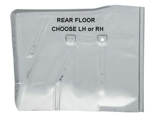 Floor Pan: 55-57 Chevrolet Full Size - Choose Side - REAR