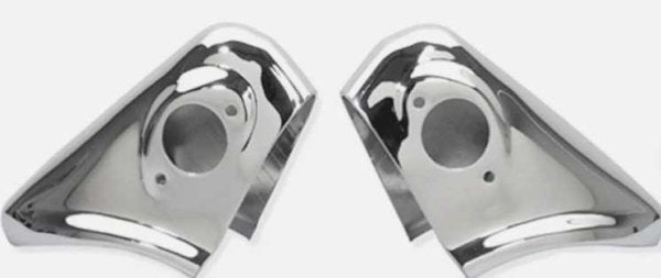 56 Chevrolet Bumper REAR Overrider Set - Bel Air  (No Bolts)