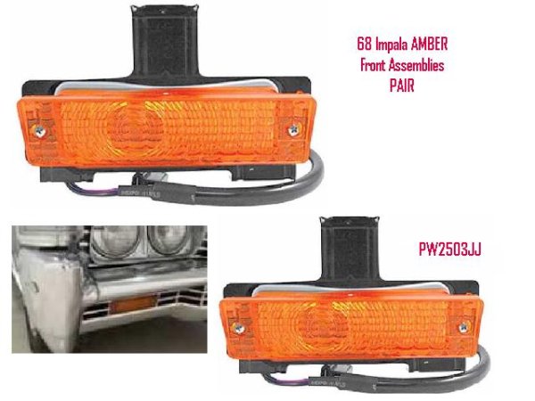 68 Chevy Impala / Belair PARK LAMP SET