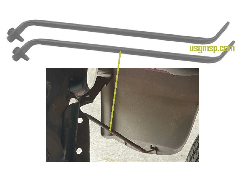 1966-72 Chevelle - El Camino Front Fender Brace 2pc