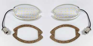 57 Chev Reverse Light Lens LED w/ gaskets - Plug in directly (PR)