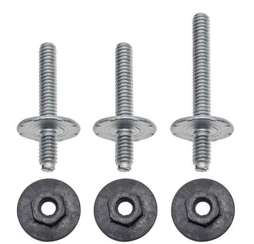 67-69F Side Qtr Window track studs & nuts
